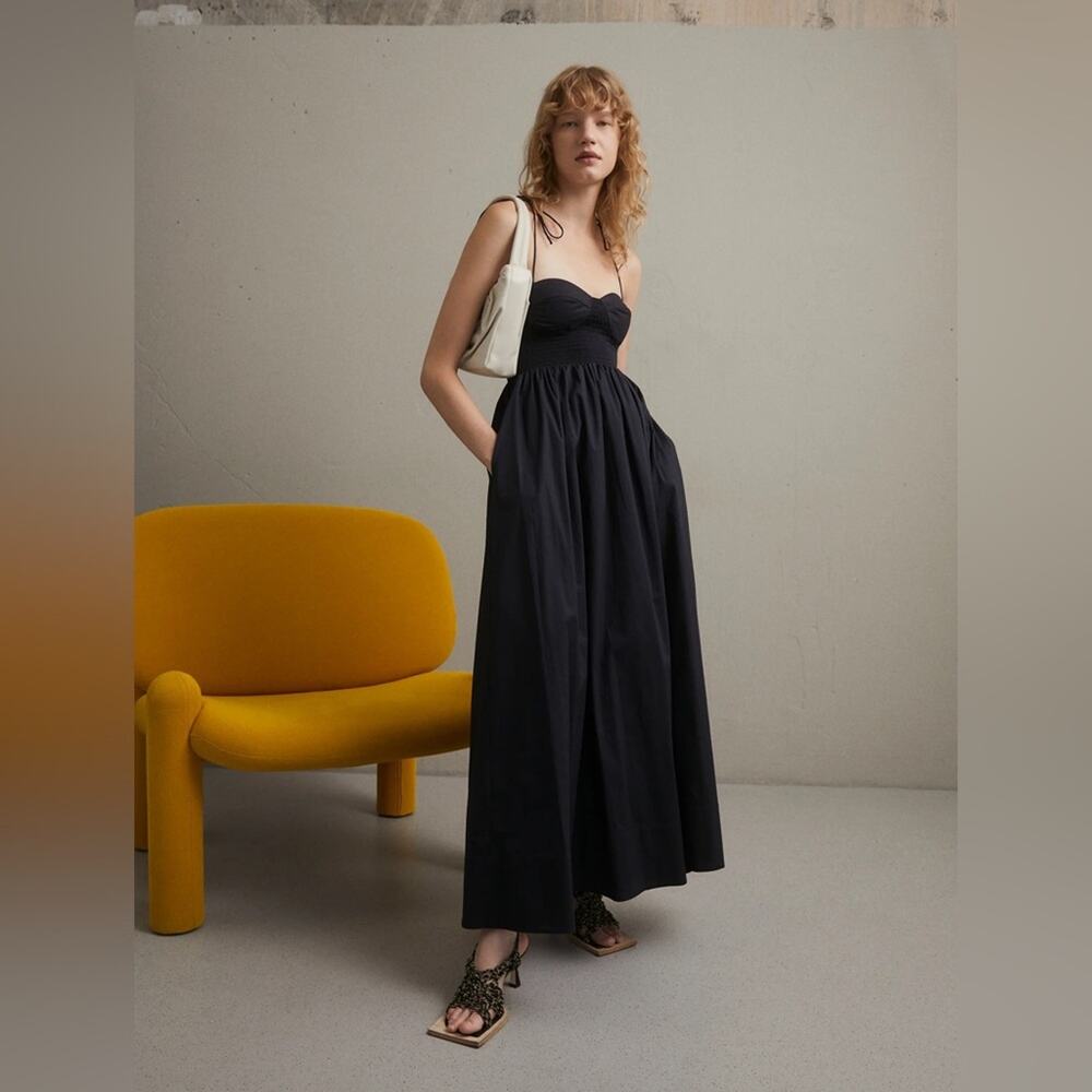 Staud Landry Dress Black XL - Picture 4 of 8